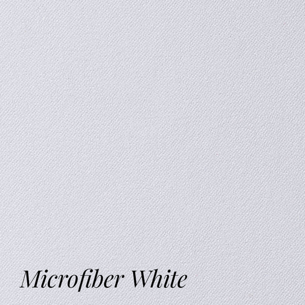 Microfibre Shawl Collar White